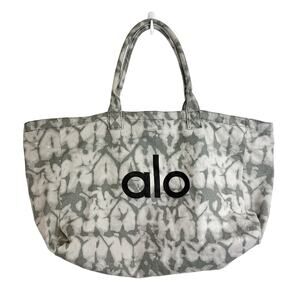 Alo Yoga Shopper Large Tote Gym Bag Tie Dye Gray